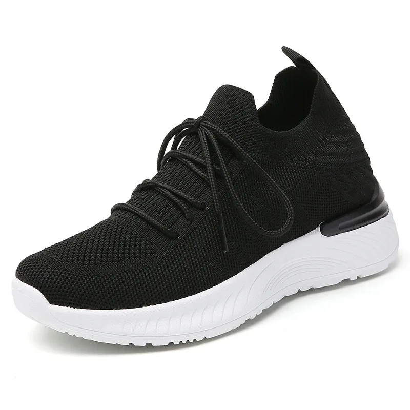 

Casual sneakers women's large-sized 42 anti-slip lightweight flat shoes, mesh breathable sports shoes, running walking shoes