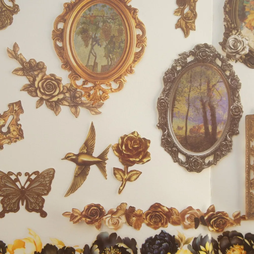 18 шт., ретро европейская металлическая мебель, стиль, твердая бумажная наклейка, скрапбукинг, сделай сам, подарочная декоративная бирка