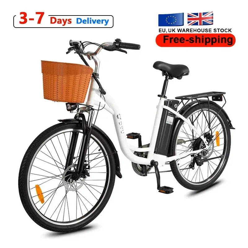 Image of E Bike DYU C6 350W Motore 36V12.5AH Batteria rimovibile Dual Disc Drakes Bici elettrica Pneumatico da 26 pollici Comuting Bicicletta elettrica cod004