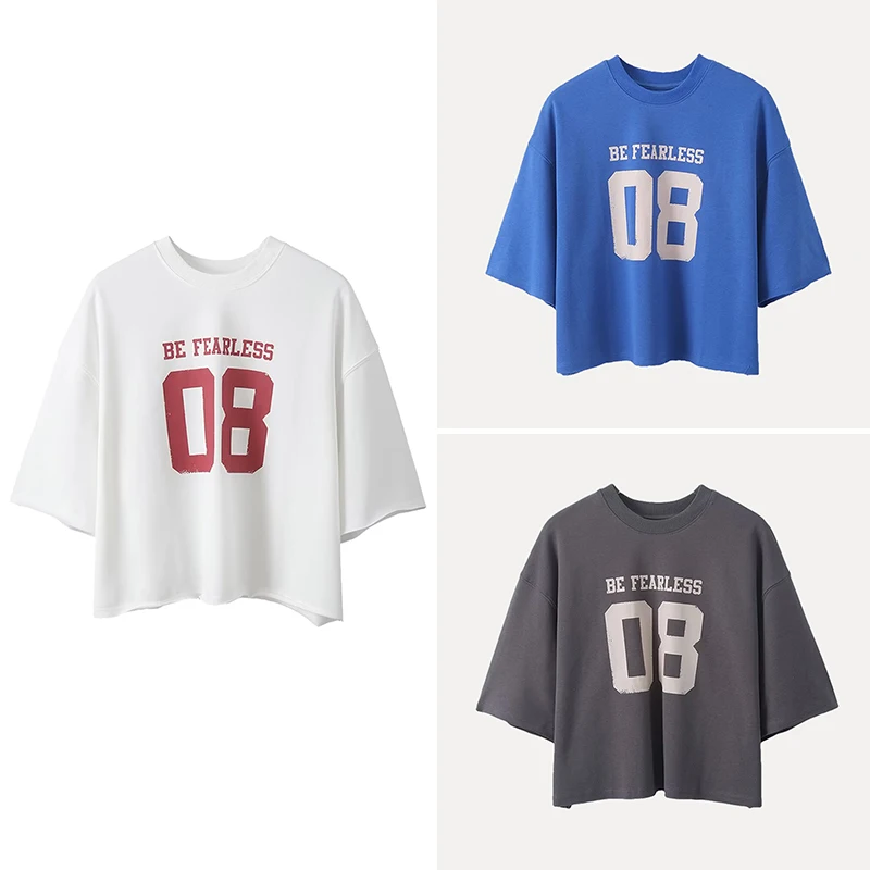 

Summer 2025 New Women's Sport Sle ort Sve T-irt ort Length Printing Casual round Ne Polyester Fiber Z