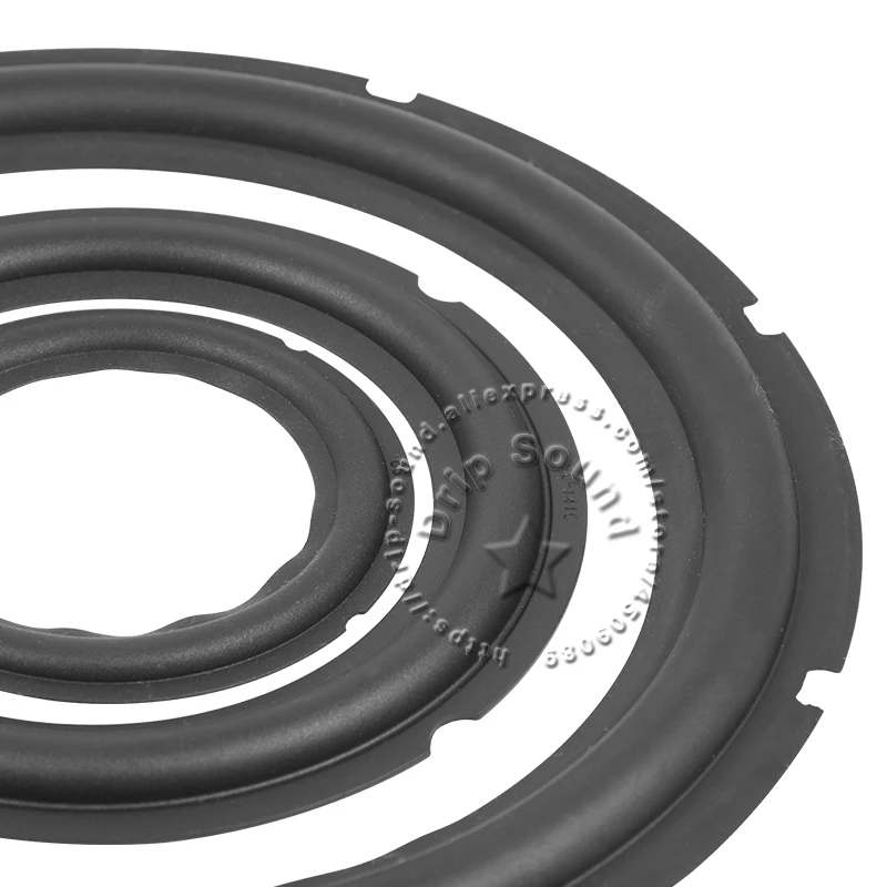 2pcs 4"/5"/6.5"/8"/10"/12" Inch Speaker Rubber Folded Edge Ring Loudspeaker Woofer Repair Side Surround Circle Replacement Parts