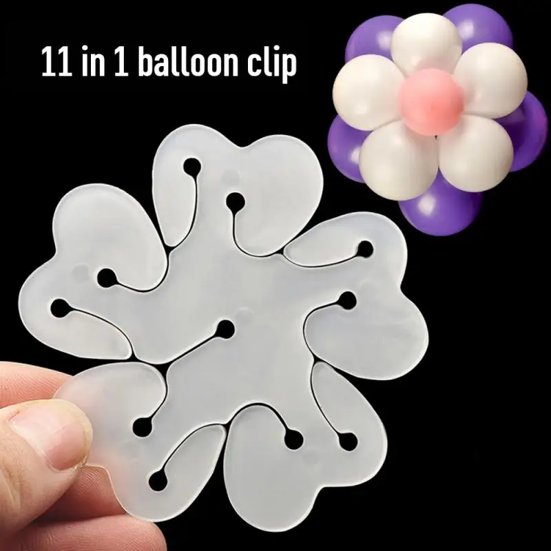 New Style Balloon Clip Balloon Plum Blossom Clip Holder Plastic Clip Globos Balloon Christmas Birthday Party Wedding Decoration