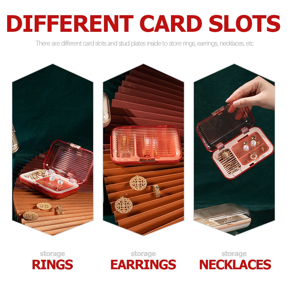 

Jewelry Box Small Trinket Boxes Women Mini Lightweight Pp Necklace Organizer Jewellery