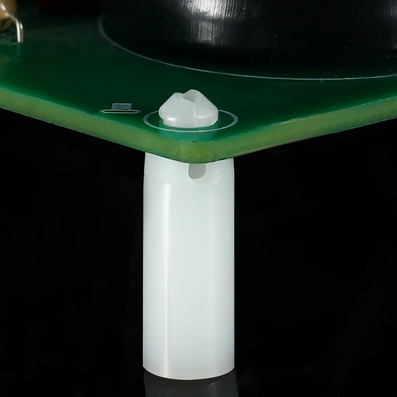 SS White Nylon Plastic PCB Support Single-Ended Inserting Cylindrical Type Circuit Board Isolation Column Spacer