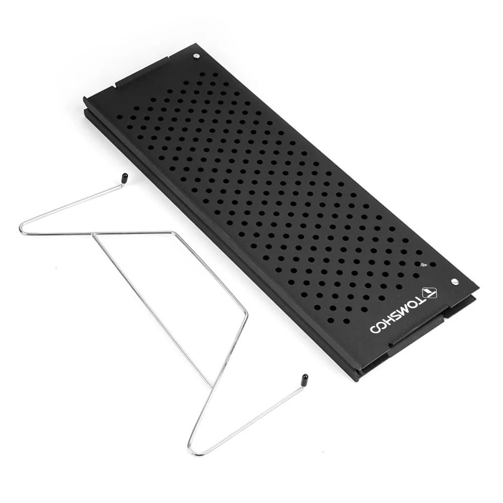 Tomshoo Compact Camping Table Small Folding Table Outdoor Metal For Camping Barbecue Picnic Tourism Fishing Camping Accsesorios