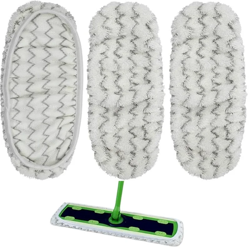 3pcs Reusable Microfiber Mop Pads for Swiffer XL Wet Pads Refills Heavy Duty Mopping Cloths for Floor Mopping and Sweeping