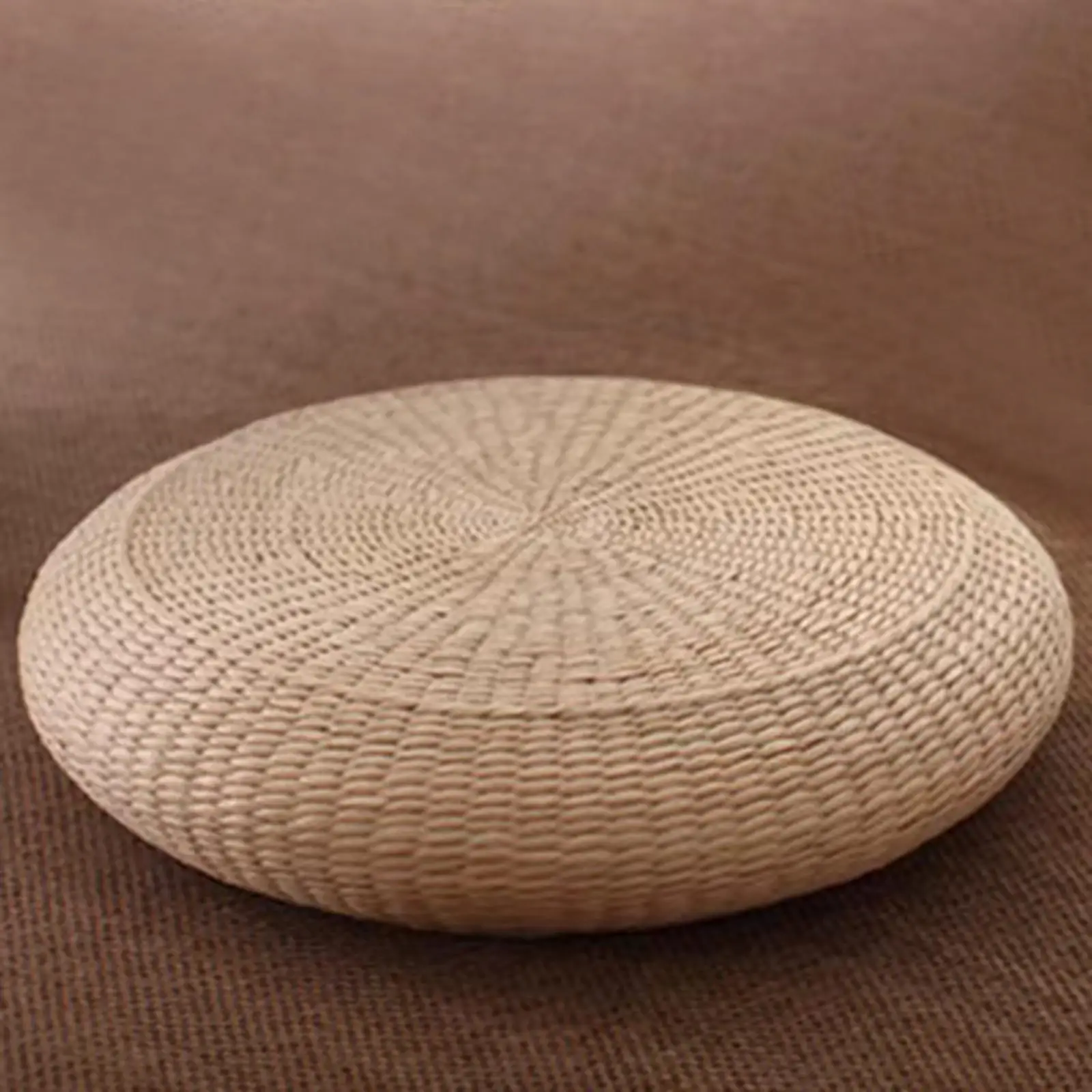 

Sitting Pillow Straw Meditation Cushion Yoga Mat Comfortable Woven Straw Floor Cushion for Decoration Hotel Balcony Farmhouse