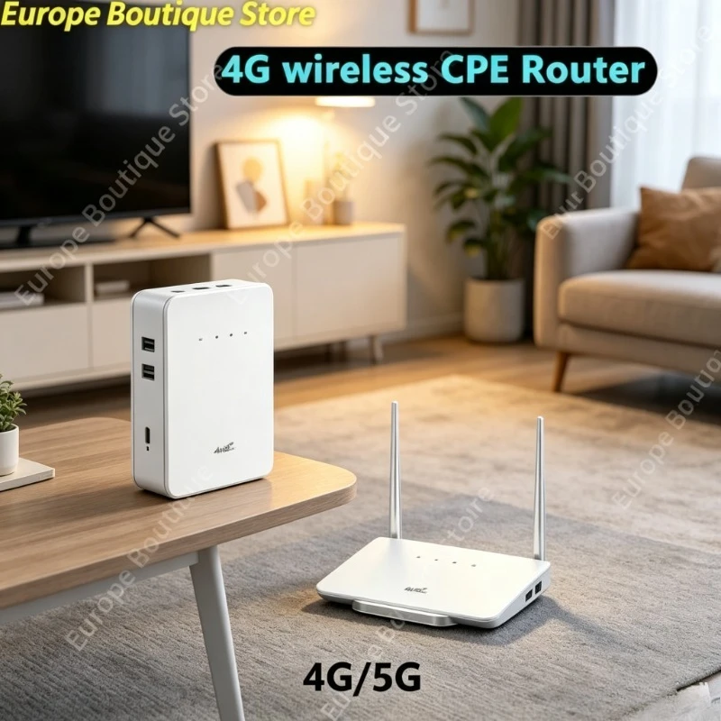 4G WiFi Router 300Mbps Portable Wireless Modem External Antenna SIM Card Slot EU Plug for Home Office Travel Use - view 5