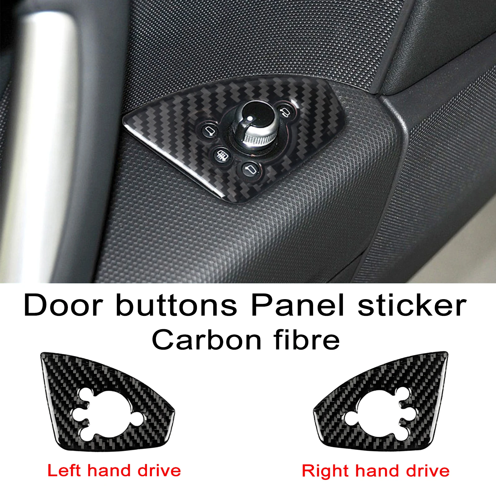 Car Door Button Sticker Anti-corrosion Easy Installation Sturdy for Audi TT 8n 8J MK123 TTRS 2008-2014 Car Accessories Interiors