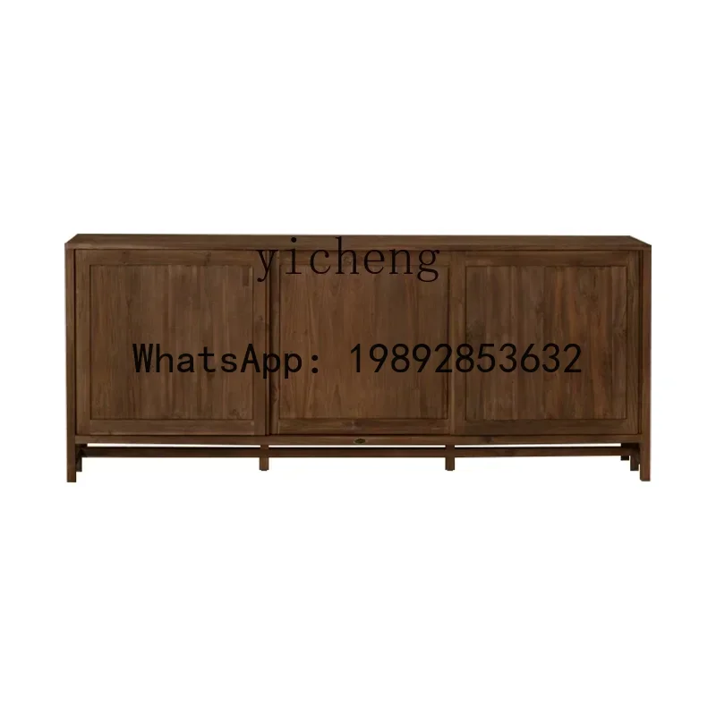 homestay solid wood porch cabinet retro wind partition storage household floor dining side cabinet storage