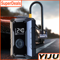 150 PSI Portable Pocket Bike Electric Air Pump Rechargeable Compressor Tire Inflator Digital Gauge Display Tire Pressure Gauge