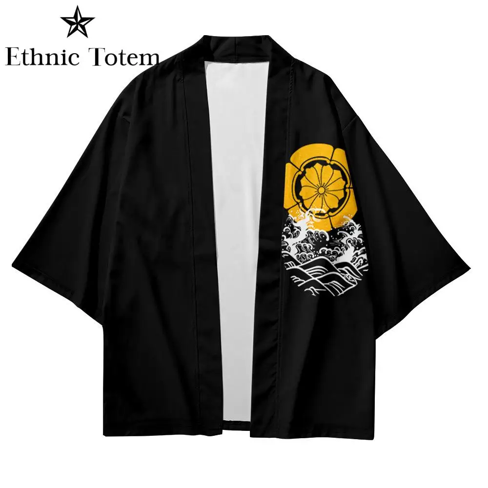 Traditional Asian Clothes for Men Women Haori Kimonos Yukata Harajuku Cardigan Japanese Style Samurai Shirt