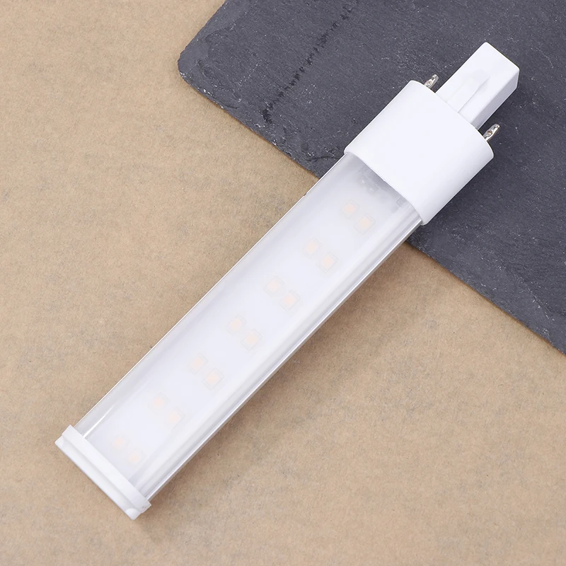 

1 Pcs LED Desk Lamp Slimline G23 5W 220V Warm White Energy Saving Lamp Direct Replacement Fluorescent Tube