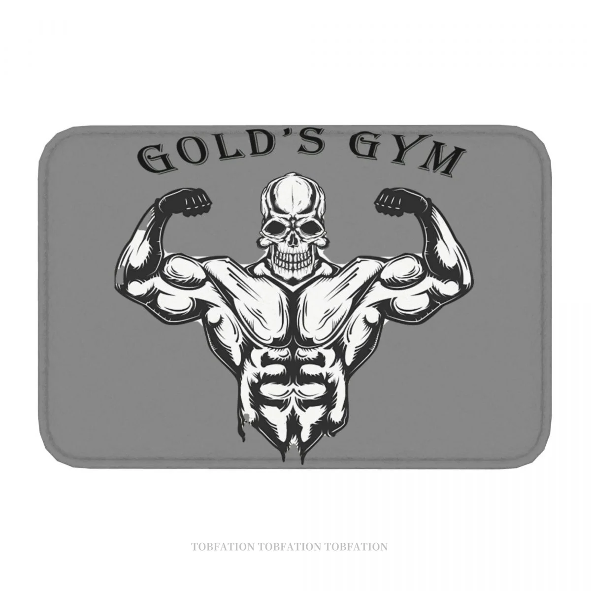 Bodybuilding Fitness Bath Mat Golds Gym Doormat Flannel Carpet Entrance Door Rug Home Decor