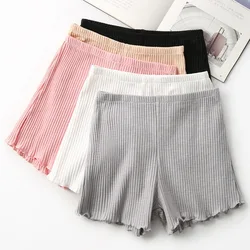 2PCS Women Cotton Short Pants Ladies Safety Pants For Dress Panties Skirt Shorts Sexy Female Underwear High-stretch Boxers