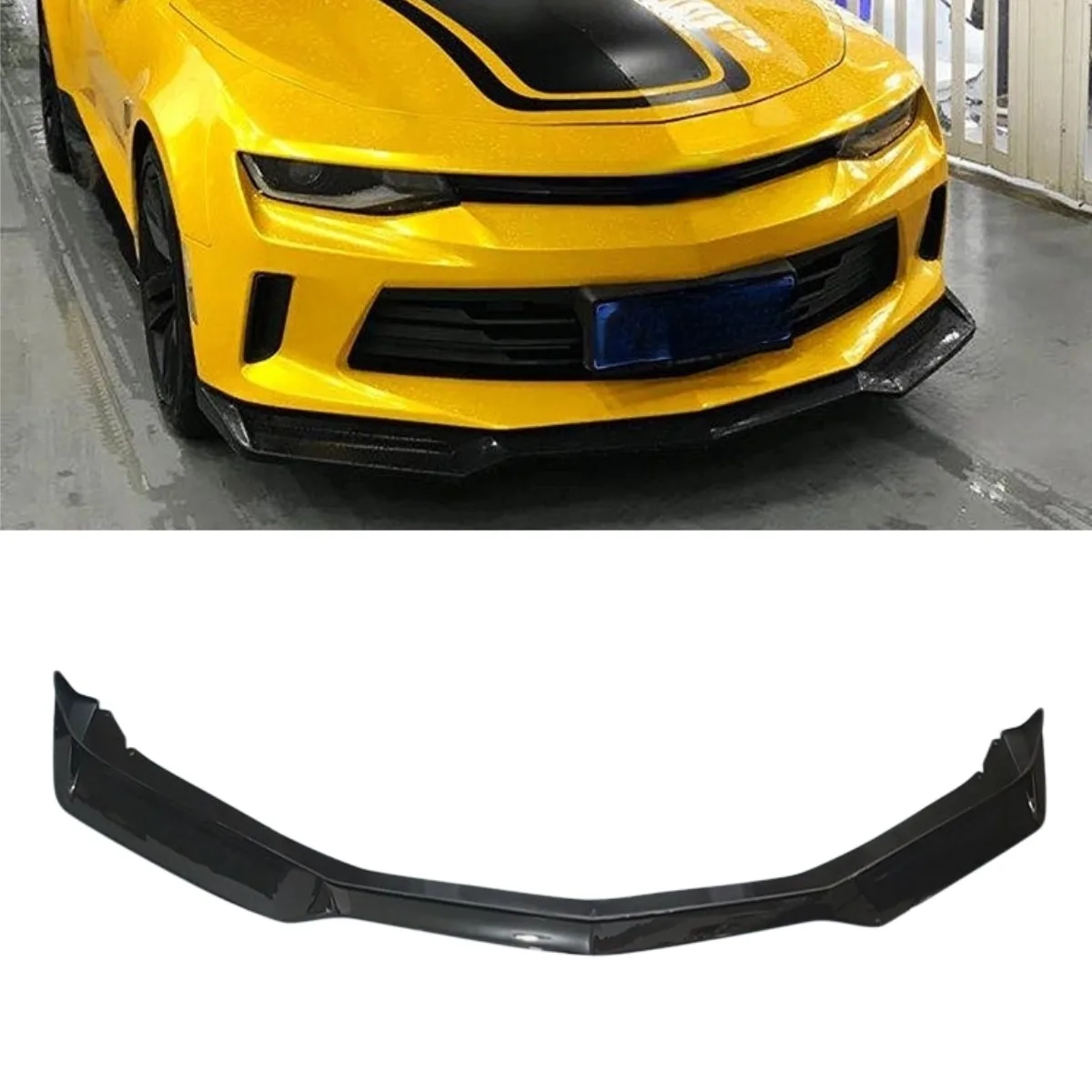 

For Chevrolet Camaro ZL1 2016-2019 Car Front Bumper Spoiler Lip Diffuser Modification Part Bumper Guard Protector Accessories