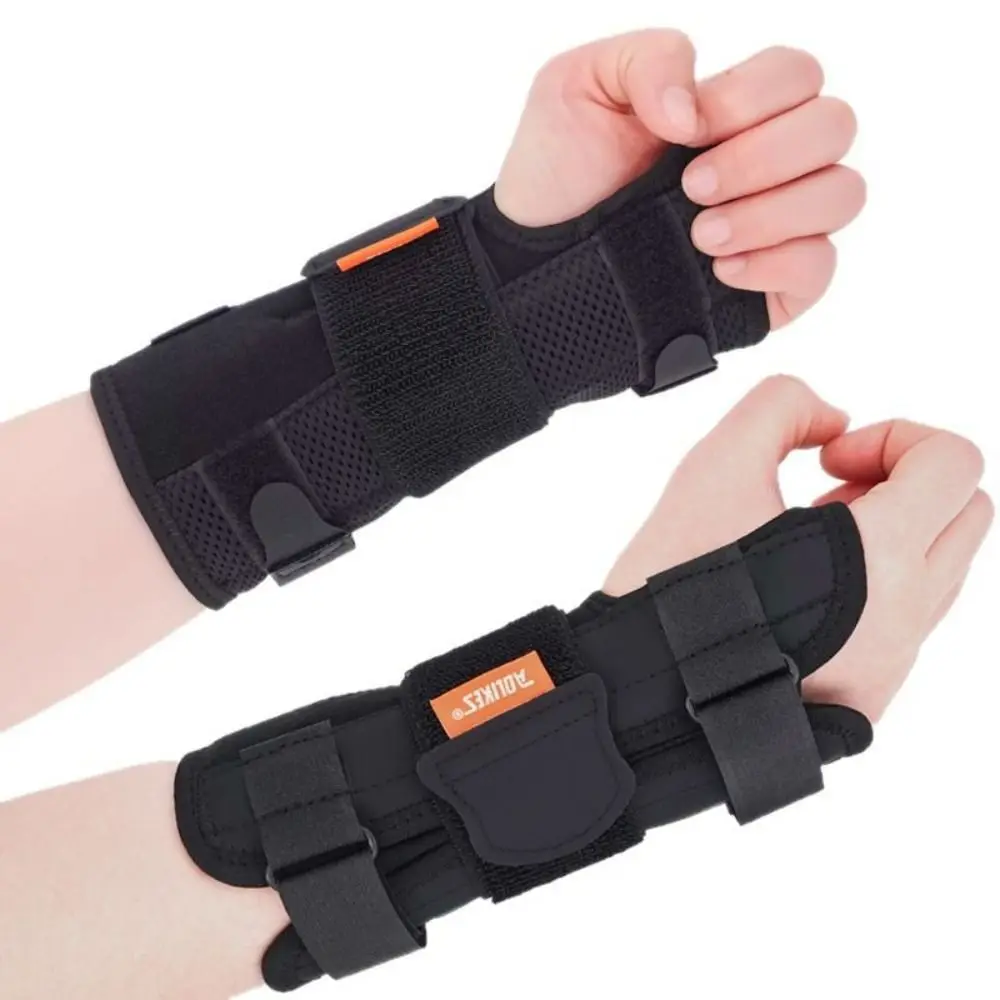 Adjustable Wrist Brace Splint Stabilizer Sports Protects Wrist Support Splint Right/Left Hand Support Wrist Guards Women Men