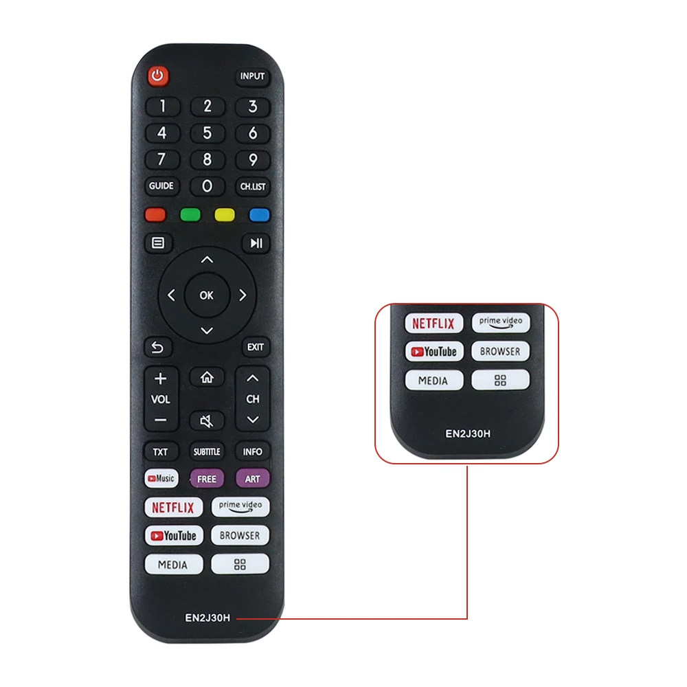 Remote Control For Hisense EN2J30H  TV Remote Control EN2J30H 70S5 65A7500F 65A7100F Home Smart TV Accessories