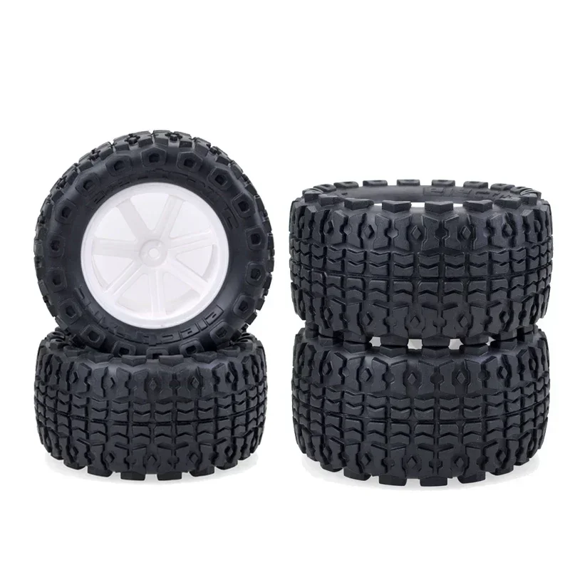 

4PCS 110mm RC Short Course Desert Truck Wheel Rim Tire Set 12mm Hub Hex for 1/10 RC Trxs Remote Control Truggy