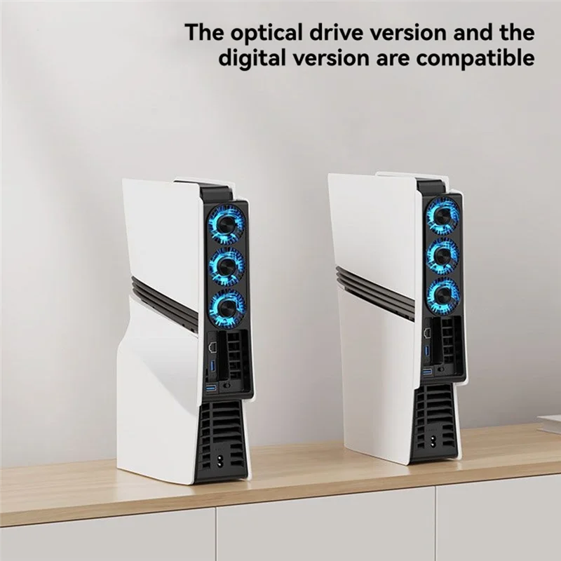 

N09R-Cooling Fan For PS5 Pro Intelligent Temperature Control Low Noise Fan For PS5 Pro Disc & Digital Edition