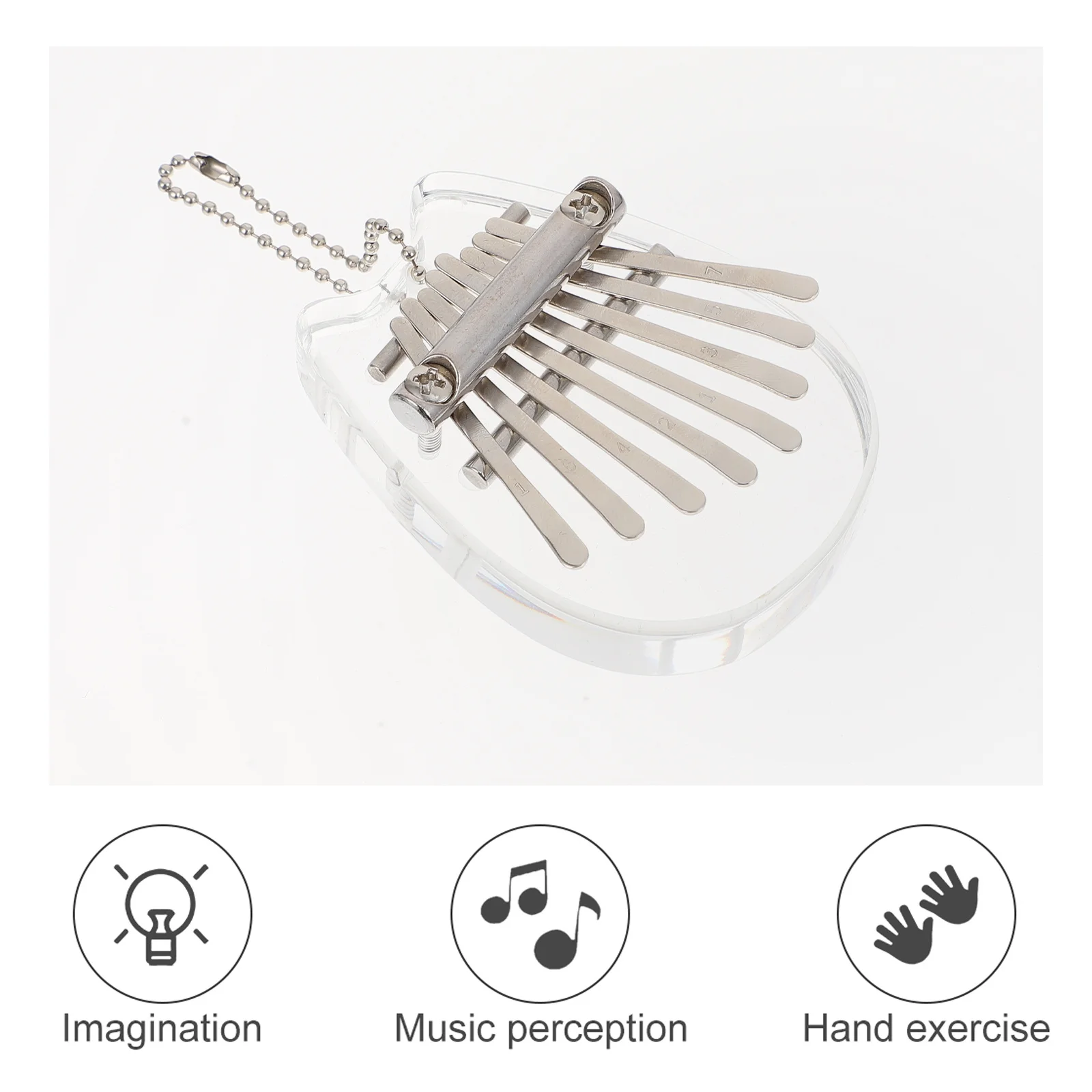 1 مجموعة صغيرة الإبهام البيانو 8-مفتاح الاكريليك كاليمبا شفافة المحمولة آلة موسيقية للبالغين المبتدئين إصبع الجهاز هدية