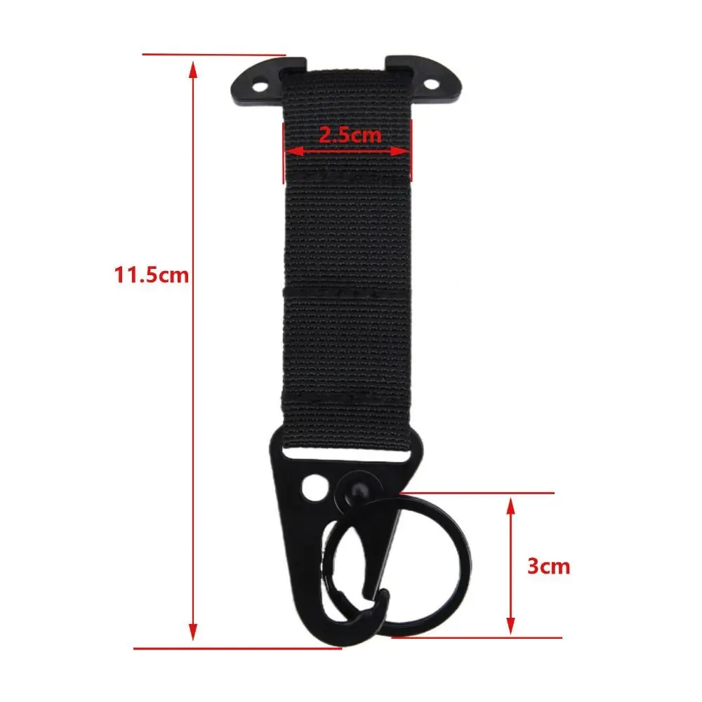 جديد متعدد الوظائف في الهواء الطلق الصدام هوك النايلون حزام بلون معلق حلقة تسلق المفاتيح في الهواء الطلق حزام مشبك الملحقات