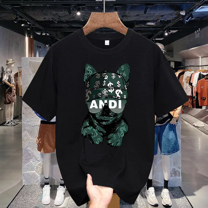 

Американская ретро-футболка с коротким рукавом для мальчиков на лето, из чистого хлопка, свободного кроя, модная, для пар, с коротким рукавом