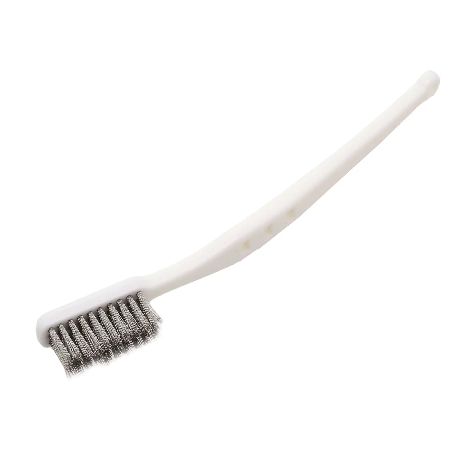 Nuevo cepillo de alambre práctico de alta calidad, 1 Uds., alambre de nailon de Metal blanco, cepillo de alambre de acero inoxidable plateado oxidado de plástico