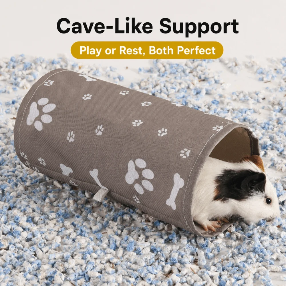 Durable Corner Hideout Hamster Hideout Toys Tunnel Design Breathable Small Pet Hiding Toys Guinea Pig Tunnel Small Pets