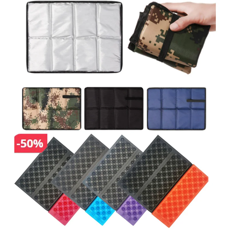 

Camping Mat Waterproof Oxford Cloth Portable Folding Foam Sitting Pad Beach Mat Prevent Dirty Hiking Picnic Seat Outdoor