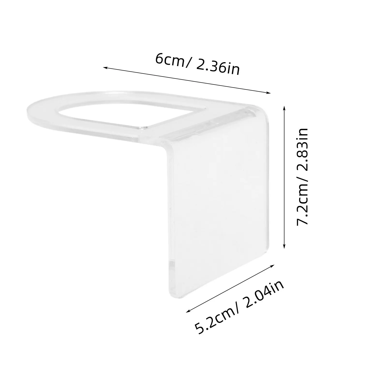 2Pcs Acrylic Sink Dish Scrubber Rack Transparent Kitchen Dish Brush Holder Multifunctional Storage Organizer for Cleaning Tools view 2