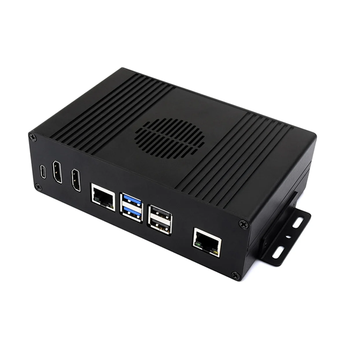 AT87-Kit Komputer Mini All-In-One Multifungsi Dirancang untuk Raspberry Pi 5, Casing Aloi Aluminium untuk Adaptor PCIe A