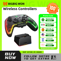 BIGBIG WON Rainbow 2 Pro Wireless Game Controller Apex Anti-curve Hall Trigger 2.4G Bluetooth Gamepad For PC/ Switch/ANDROID/IOS