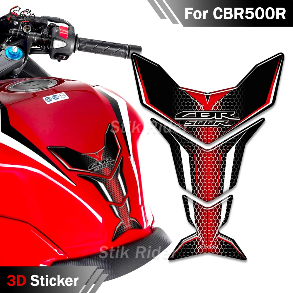 

For Honda CBR 500 R CBR500R Motorcycles 3D Stickers Fuel Tank Pad Sticker Cover Protector Waterproof Protective Anti-slip Decals