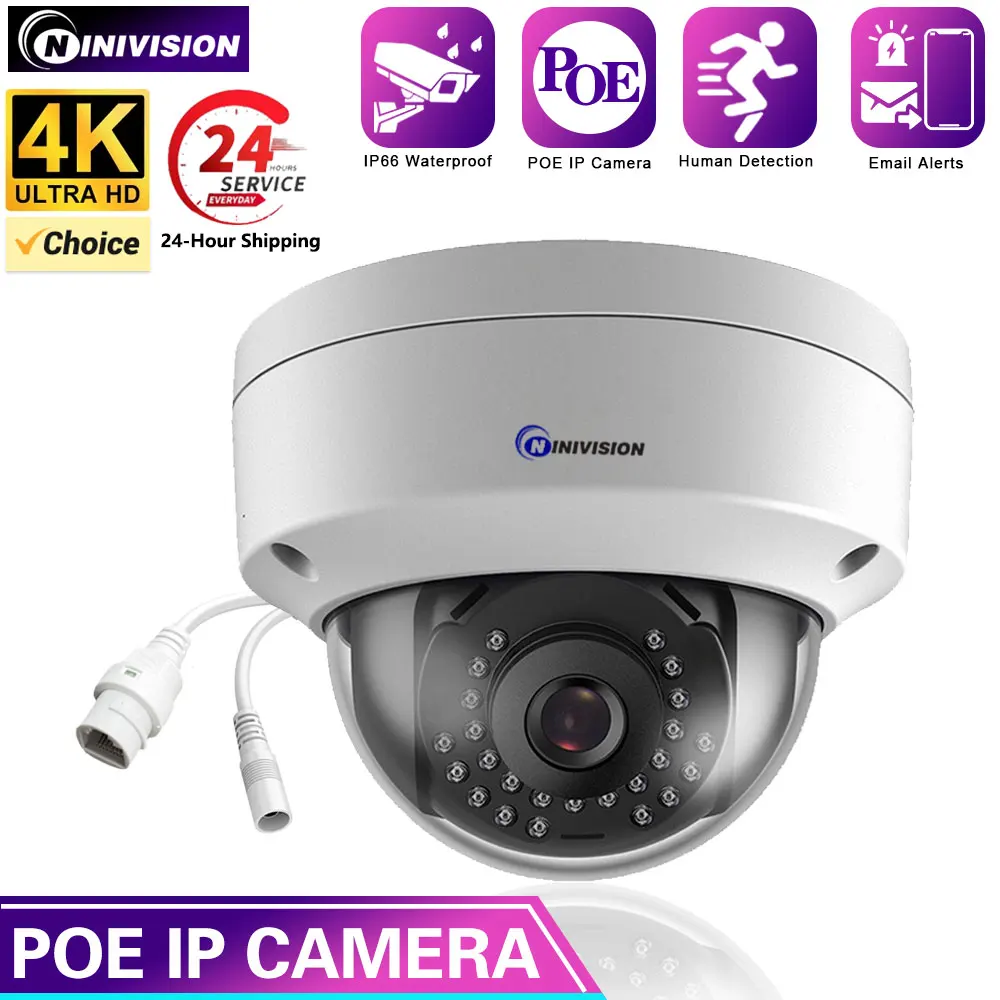 4K 8MP 5MP Dome POE IP Camera Explosion-Proof Motion Detection Network CCTV Security Protection Video Surveillance NVR System