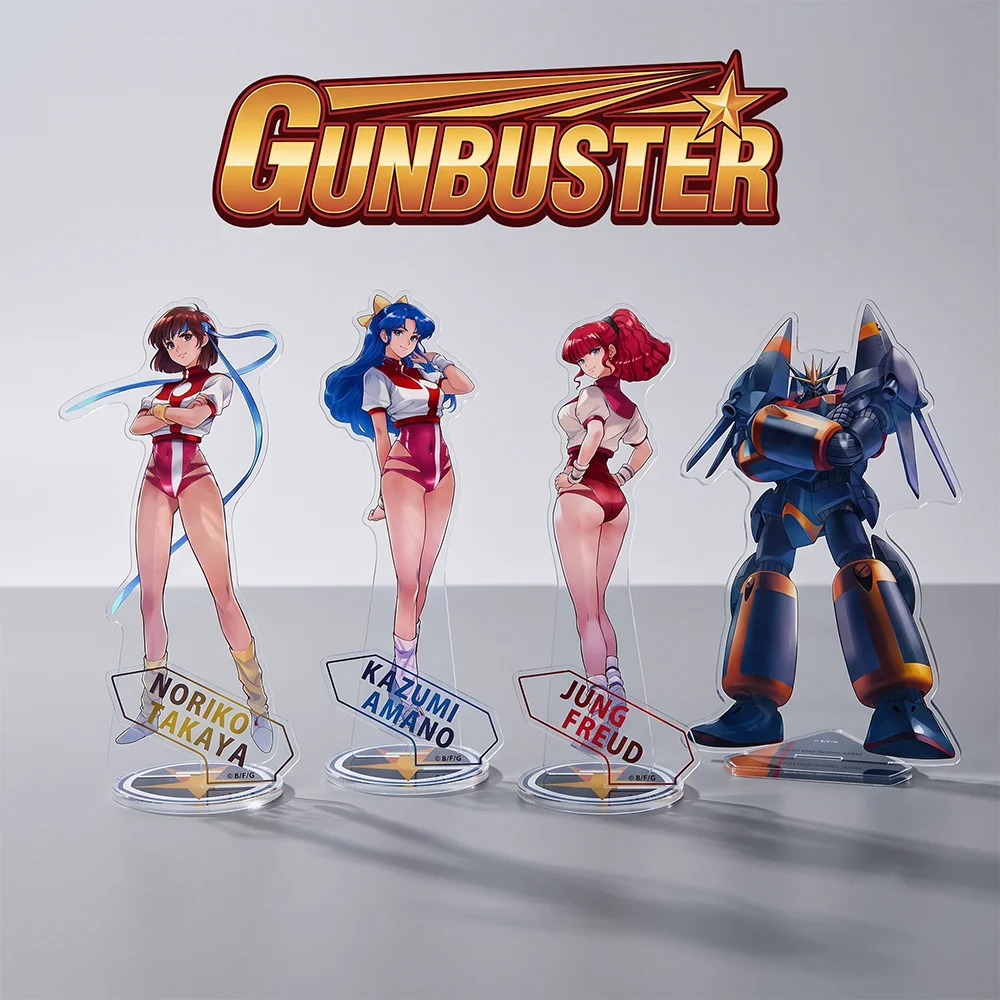 Gunbuster 10&15CM Double Sided Acrylic Stand Keychain 2026 New Anime Stand Display Decor Noriko Kazumi  Tabletop Ornament Gift