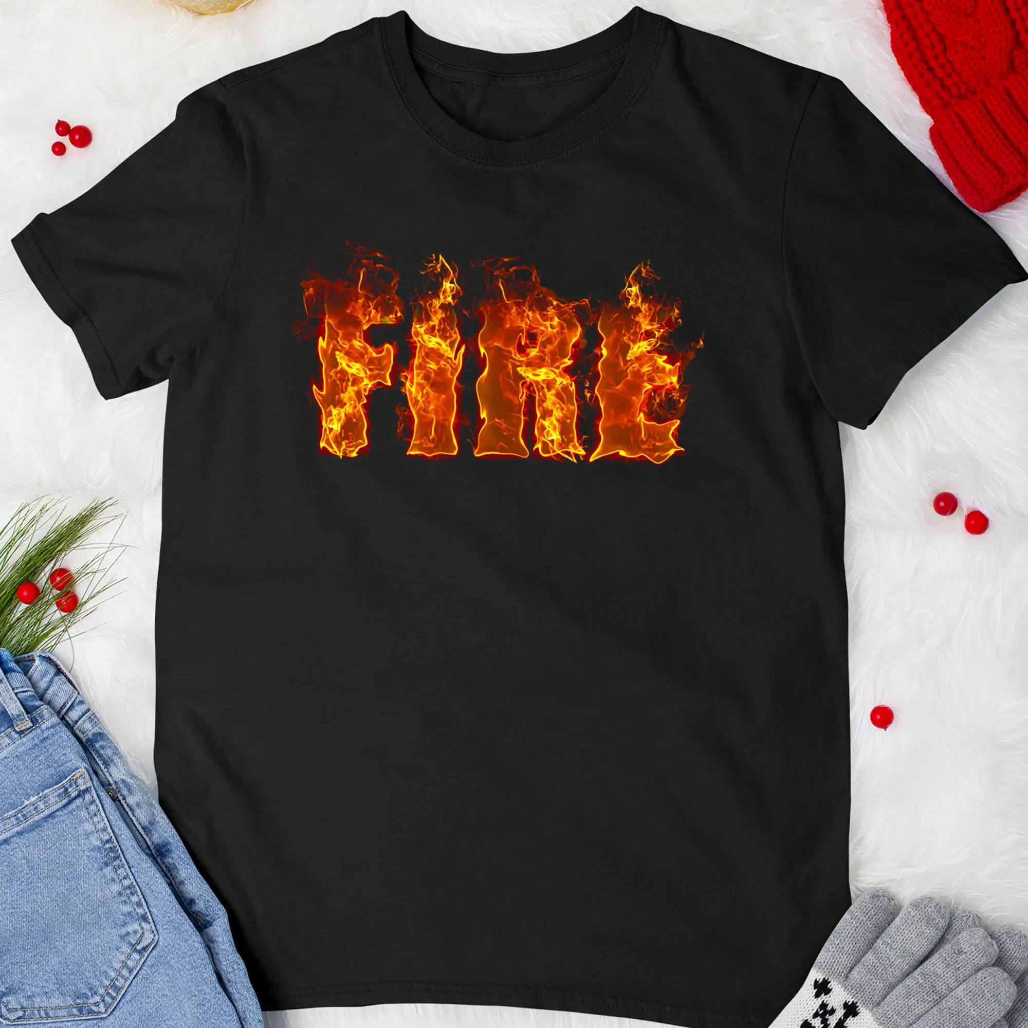 Valentine Couple T Shirt Cool FIRE Matching Ice Couples Valentines Day Costume For