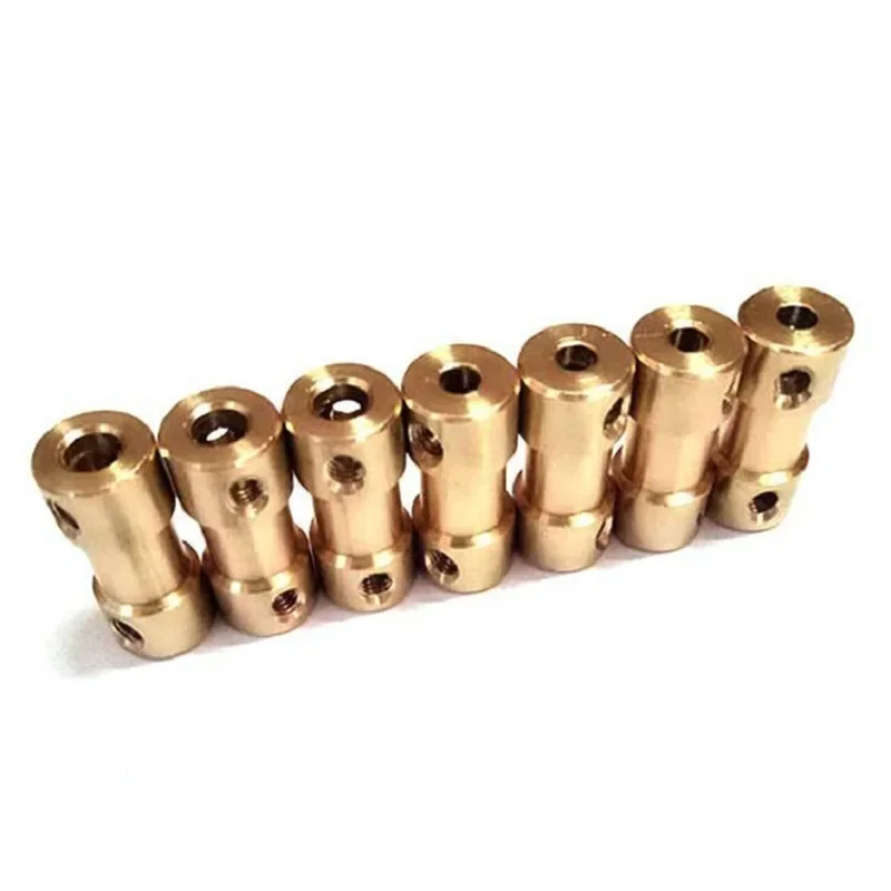 Coupler Brass Transmission Joint Connector Sleeve Adapter Motor Motor Shaft Extension Connector 2mm 2.3mm 3mm 3.17mm 4mm 5mm 6mm