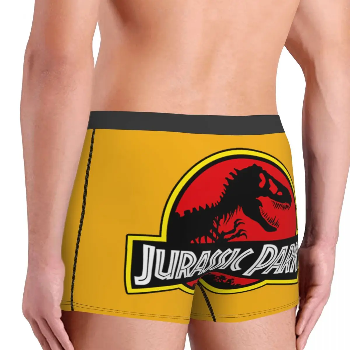 Custom Jurassic Park Boxers Shorts Men\'s Dinosaur World Briefs Underwear Novelty Underpants