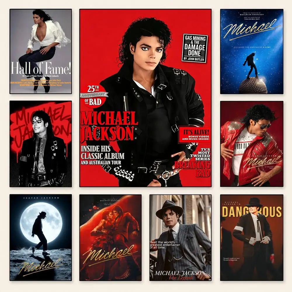 Celebrity Michael Jackson Poster Poster Minimalist Decor HD SelfAdhesive Wall Art for Home Café Bedroom Gift Aesthetic Hanging