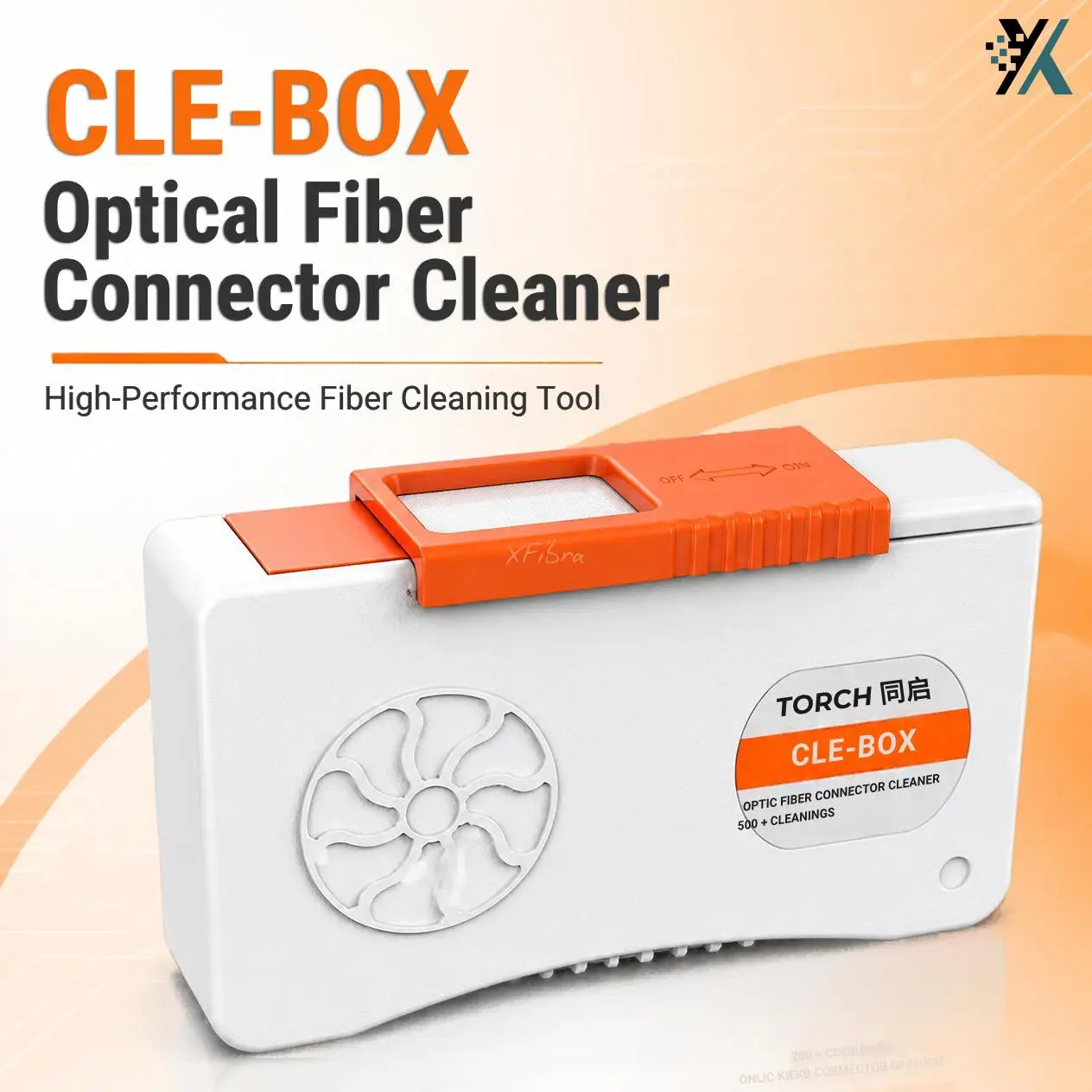 CLE-BOX Fiber Connector Cleaning Box High Temperature Resistance Optical Fiber Endface Cleaner for SC LC FC ST MU Adapter