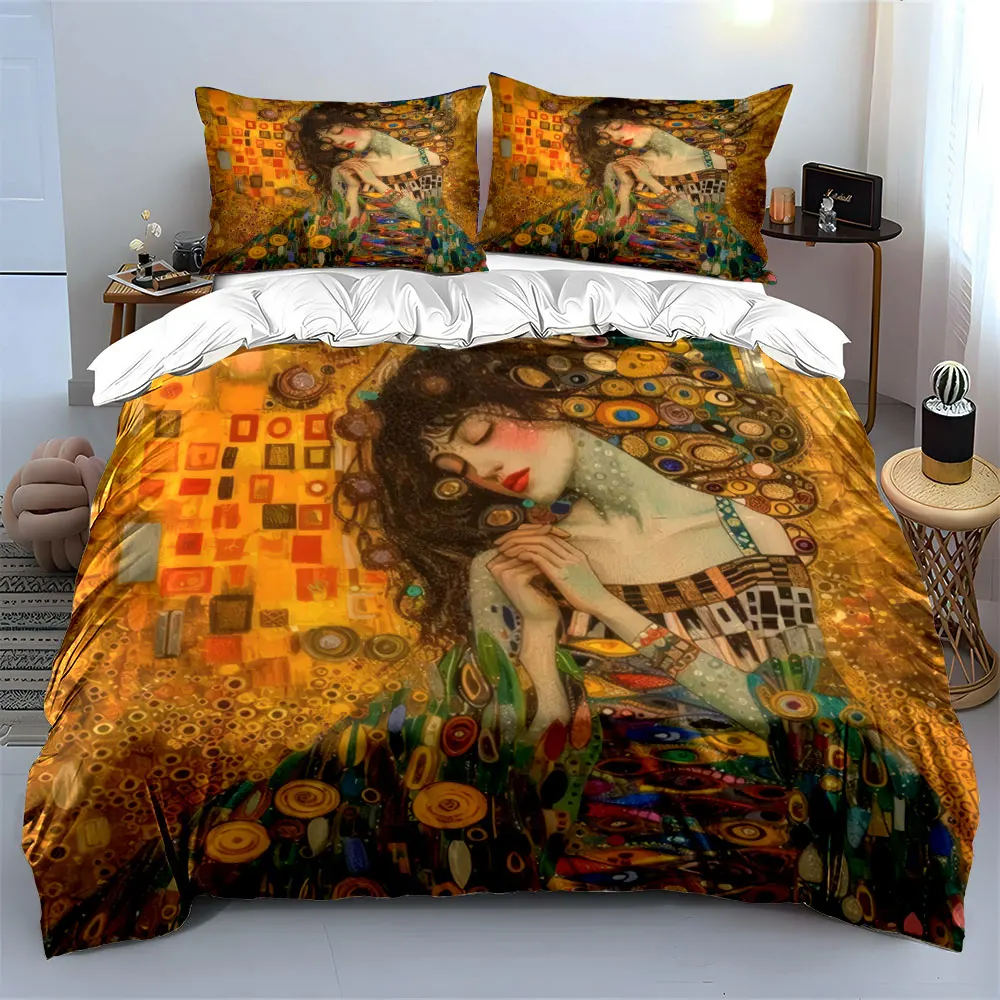 Ensemble de décoration de chambre à coucher Artistic Bliss pour enfants et adultes, magnifique ensemble de literie trois pièces en cadeau