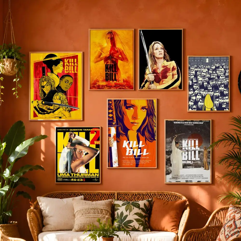 K-Kill Bill Hot Moive Game Room House Decoration Coffee Shop Decorative Wall Art Room Wall Decor Removable Poster