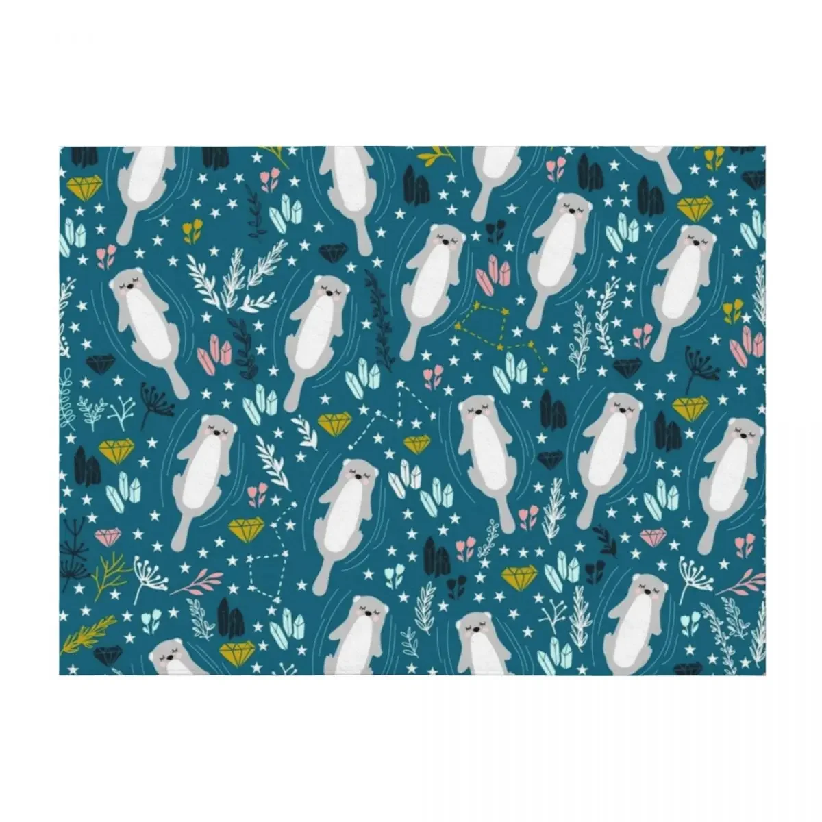 

Cute otters Throw Blanket decorative Designers Weighted Sofa Throw Blankets