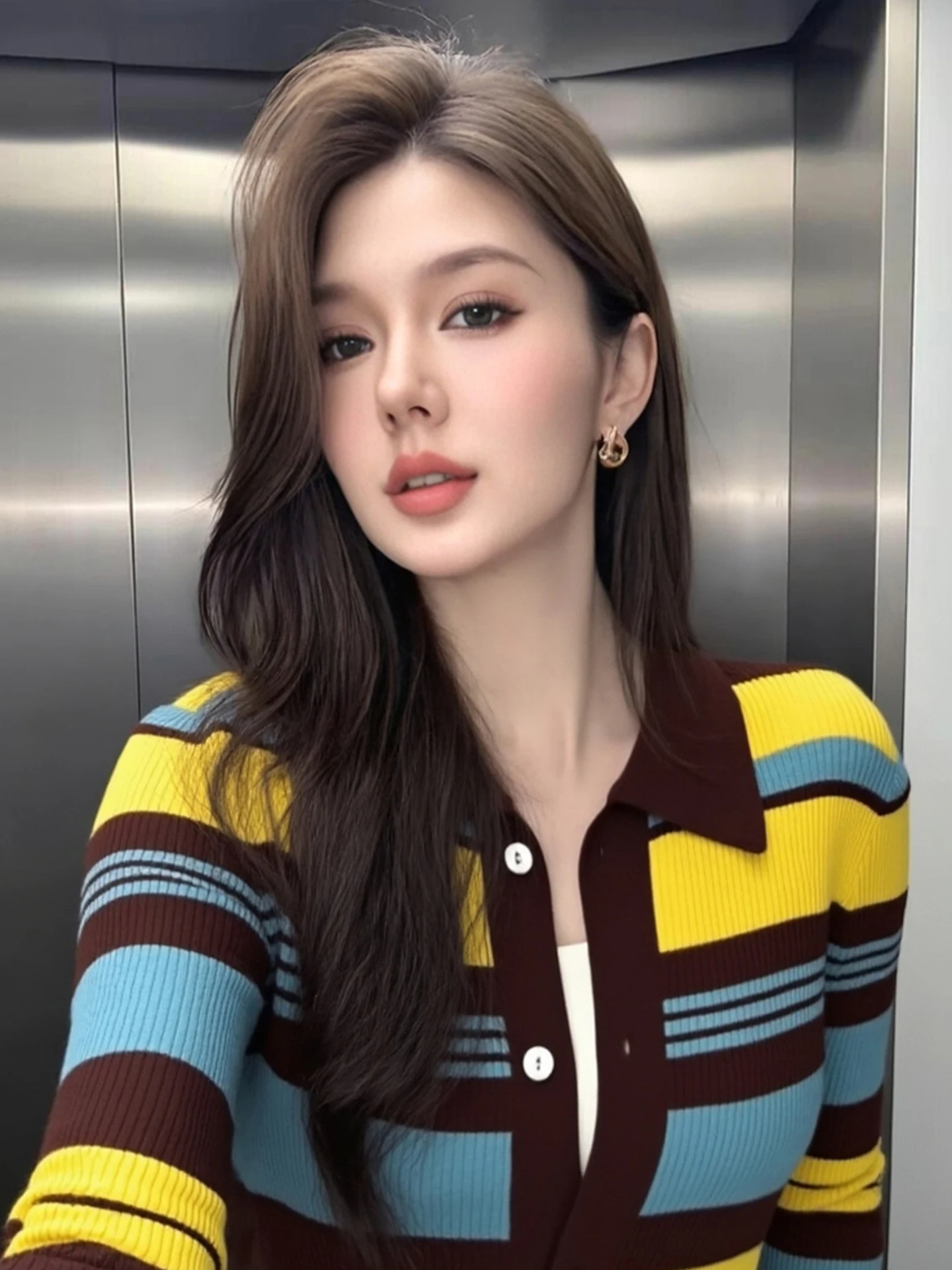 

Faionable Camere трикотаж ранней осени в полоску удобный длинный све повседневный уникальный утягивающий топ качественная женская одежда