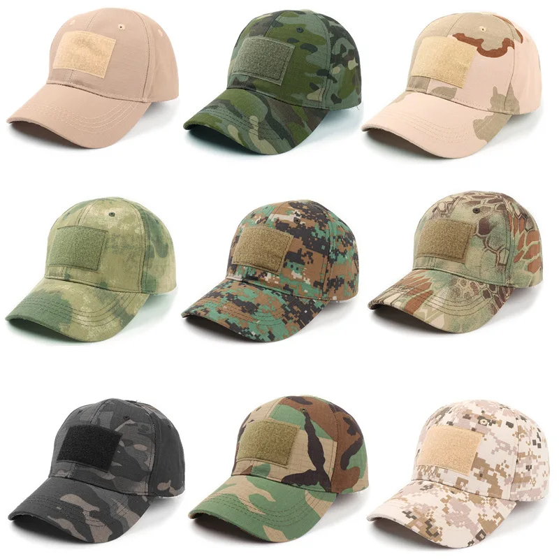 Tactical Camouflage Baseball Cap Men Camo Training Snapback Hat Summer Outdoor Sports Mountaineering Hiking Hunting Fishing Hats