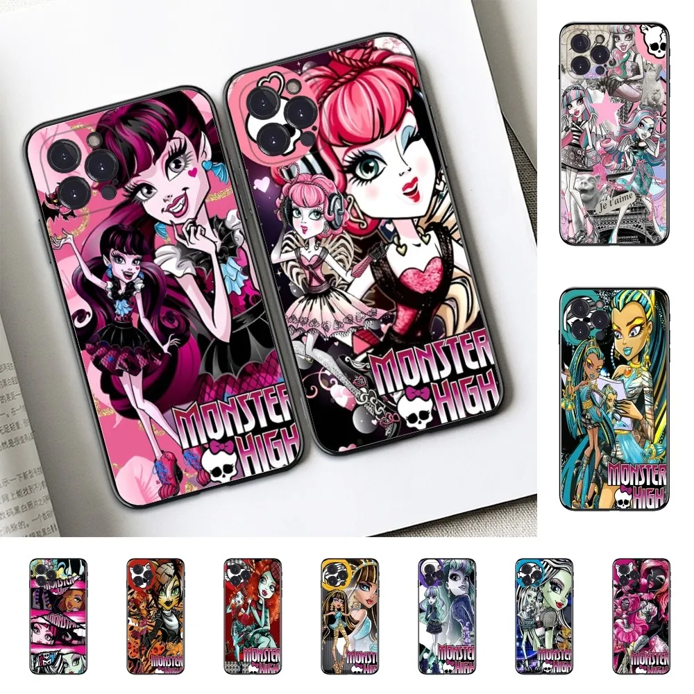 M-Monsters H-High Anime Phone Case For IPhone 16 15 14 11 12 13 Mini Pro XS Max Cover 6 7 8 Plus X Funda Shell