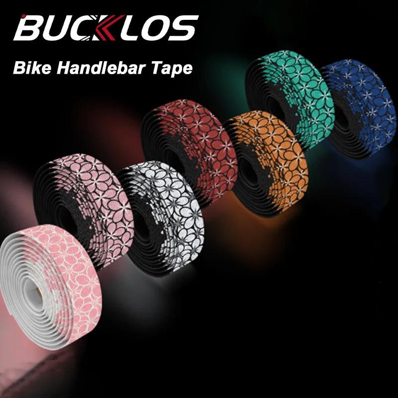 

BUCKLOS Road Bike Handlebar Tape Shockproof PU EVA Bicycle Handlebar Strap Comfortable Bike Drop Bar Tape Road Cycling Parts