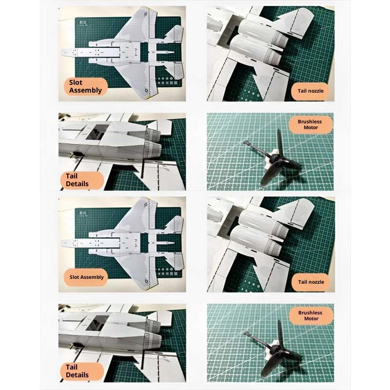 Assembly Model F15 Brushless Waist Push Assembly Remote Control Model Desktop Ornament Diy Fixed Wing Real Machine