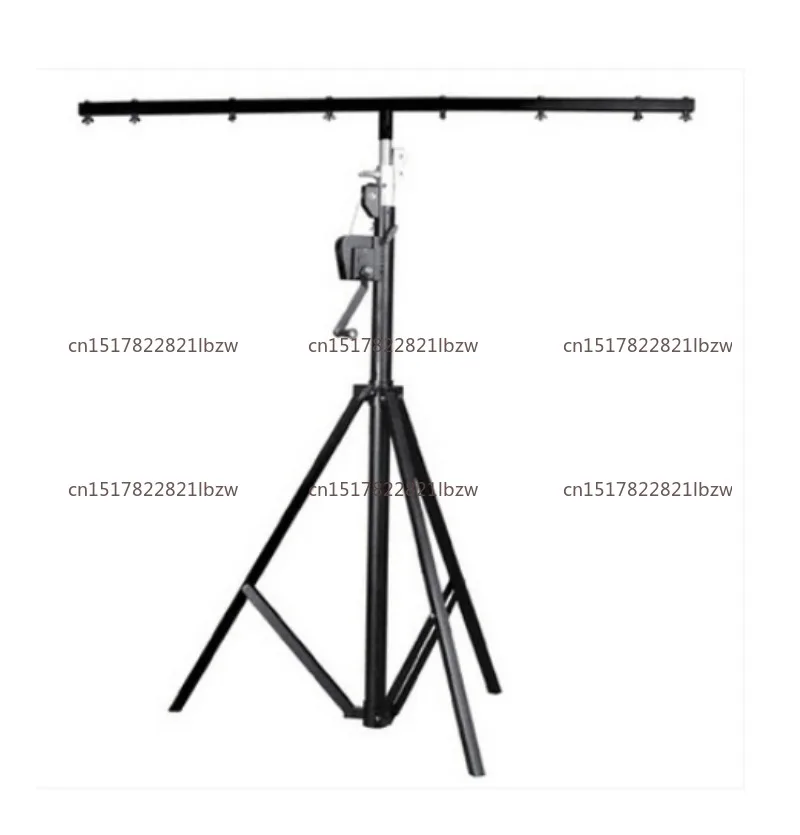 Heavy Duty Stage Lighting Stand with Horizontal Arm, Photoflood & PAR Lights, 4.5M T-Type Single Layer Support